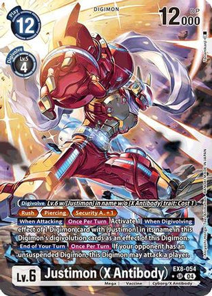 Justimon (X Antibody) (Alternate Art) [EX8-054] [Chain of Liberation] Foil