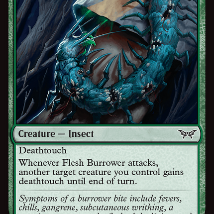 Flesh Burrower [Duskmourn: House of Horror] Foil