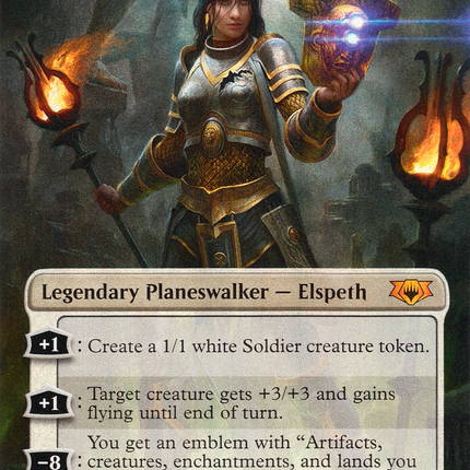 Elspeth, Knight-Errant (Borderless) [Mythic Edition] Foil