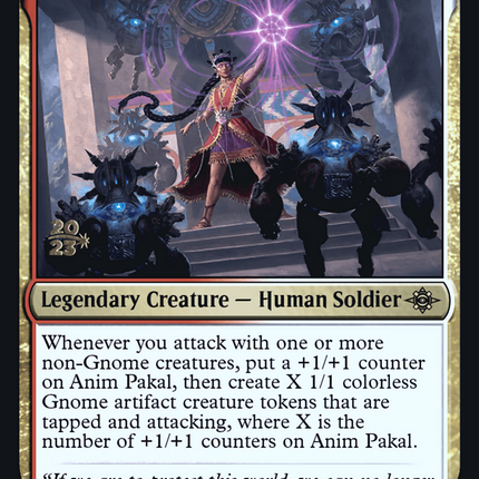 Anim Pakal, Thousandth Moon [The Lost Caverns of Ixalan Promos] Prerelease Foil