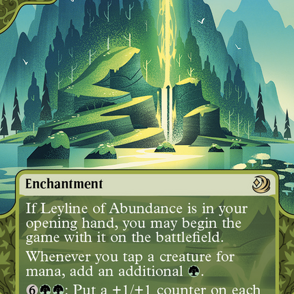 Leyline of Abundance (Showcase) (Borderless) [Wilds of Eldraine: Enchanting Tales]