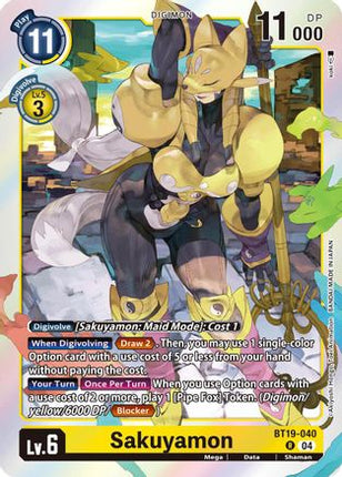 Sakuyamon [BT19-040] [Release Special Booster 2.5] Foil
