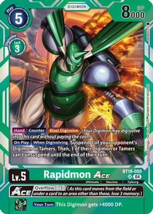 Rapidmon ACE [BT19-050] [Release Special Booster 2.5] Foil