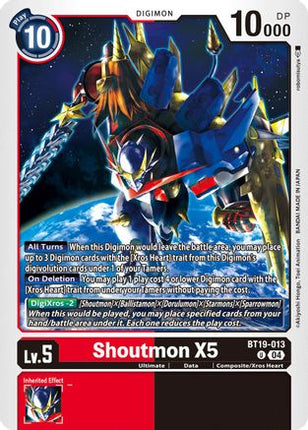 Shoutmon X5 [BT19-013] [Release Special Booster 2.5]