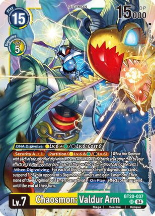 Chaosmon: Valdur Arm [BT20-037] [Release Special Booster 2.5] Foil