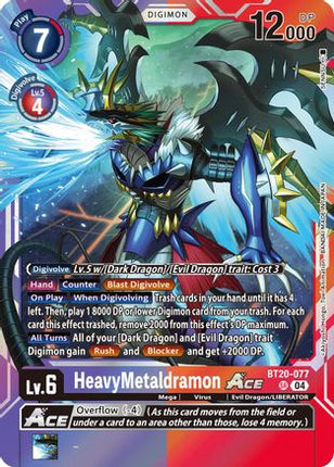 HeavyMetaldramon ACE [BT20-077] [Release Special Booster 2.5] Foil