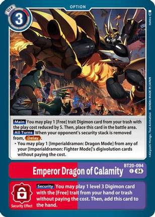 Emperor Dragon of Calamity [BT20-094] [Release Special Booster 2.5]