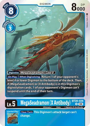 MegaSeadramon (X Antibody) [BT20-026] [Release Special Booster 2.5] Foil