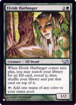 Elvish Harbinger (Retro Frame) [The List Reprints]