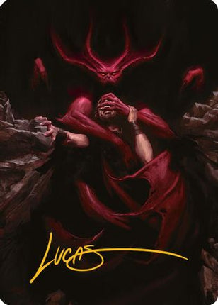 Infernal Grasp Art Card (Gold-Stamped Signature) [Art Series: Innistrad Remastered]