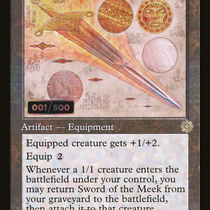 Sword of the Meek (Retro) [The Brothers' War Retro Artifacts] Serialized Foil