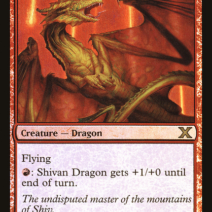 Shivan Dragon [Tenth Edition] Foil