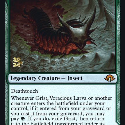 Grist, Voracious Larva // Grist, the Plague Swarm [Modern Horizons 3 Promos] Prerelease Foil