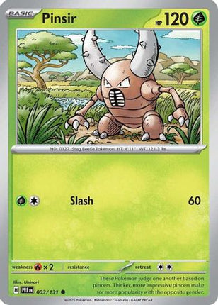 Pinsir (3) [SV: Prismatic Evolutions] Reverse Holofoil