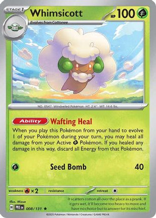 Whimsicott - 8/null [SV: Prismatic Evolutions] Reverse Holofoil