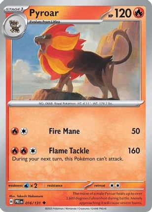Pyroar - 16/null [SV: Prismatic Evolutions] Reverse Holofoil