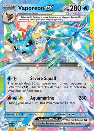Vaporeon ex - 023/131 [SV: Prismatic Evolutions] Holofoil