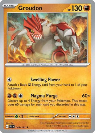 Groudon - 49/null [SV: Prismatic Evolutions] Reverse Holofoil