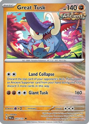 Great Tusk - 55/null [SV: Prismatic Evolutions]