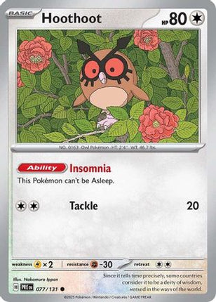 Hoothoot (77) [SV: Prismatic Evolutions] Reverse Holofoil