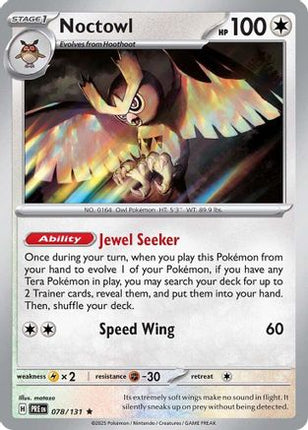 Noctowl - 78/null [SV: Prismatic Evolutions] Reverse Holofoil