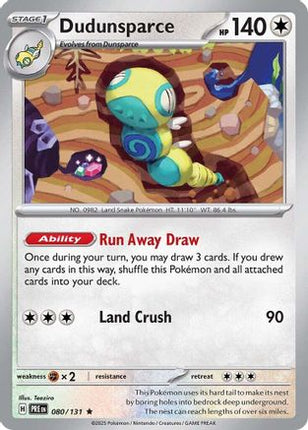 Dudunsparce - 80/null [SV: Prismatic Evolutions] Reverse Holofoil