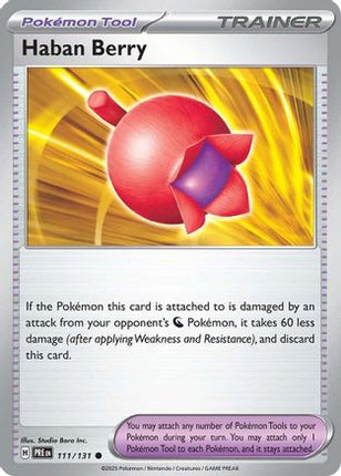 Haban Berry - 111/null [SV: Prismatic Evolutions] Reverse Holofoil