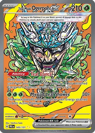 Teal Mask Ogerpon ex - 145/131 [SV: Prismatic Evolutions] Holofoil