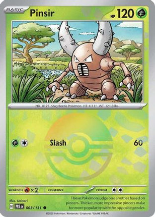 Pinsir (Poke Ball Pattern) (3) [SV: Prismatic Evolutions] Holofoil