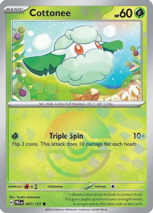 Cottonee (Poke Ball Pattern) - 7/null [SV: Prismatic Evolutions] Holofoil