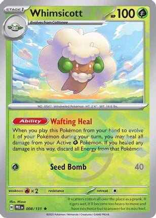 Whimsicott (Poke Ball Pattern) - 8/null [SV: Prismatic Evolutions] Holofoil