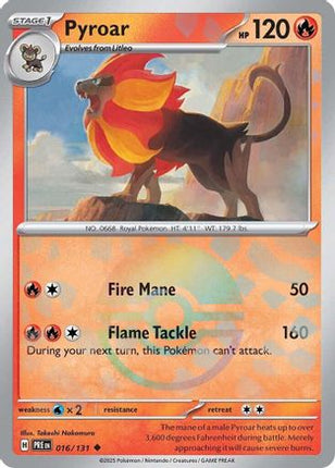 Pyroar (Poke Ball Pattern) - 16/null [SV: Prismatic Evolutions] Holofoil
