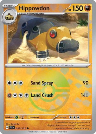 Hippowdon (Poke Ball Pattern) - 53/null [SV: Prismatic Evolutions] Holofoil