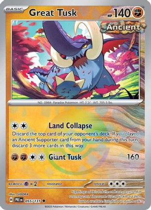 Great Tusk (Poke Ball Pattern) - 55/null [SV: Prismatic Evolutions] Holofoil