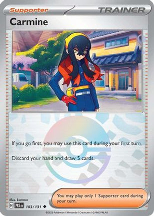 Carmine (Poke Ball Pattern) - 103/null [SV: Prismatic Evolutions] Holofoil