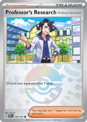 Professor's Research [Professor Sycamore] (Poke Ball Pattern) - 125/null [SV: Prismatic Evolutions] Holofoil