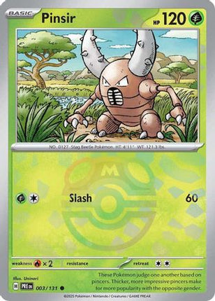 Pinsir (Master Ball Pattern) - 3/null [SV: Prismatic Evolutions] Holofoil