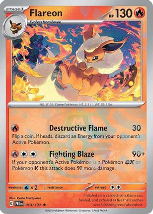 Flareon (Master Ball Pattern) - 13/null [SV: Prismatic Evolutions] Holofoil