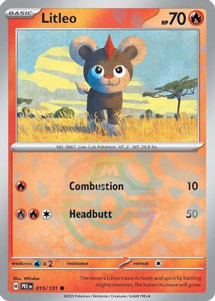 Litleo (Master Ball Pattern) - 15/null [SV: Prismatic Evolutions] Holofoil