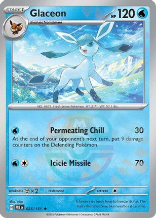 Glaceon (Master Ball Pattern) - 25/null [SV: Prismatic Evolutions] Holofoil