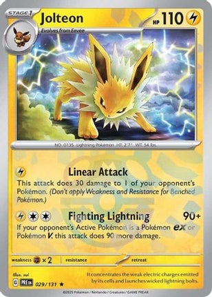 Jolteon (Master Ball Pattern) - 29/null [SV: Prismatic Evolutions] Holofoil