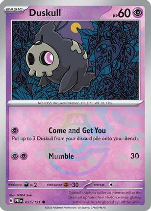 Duskull (Master Ball Pattern) (35) [SV: Prismatic Evolutions] Holofoil