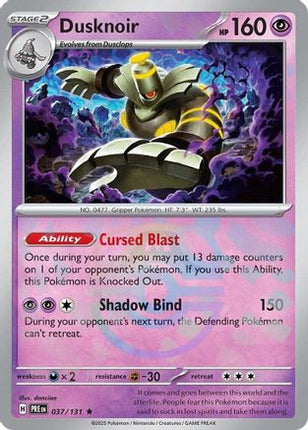 Dusknoir (Master Ball Pattern) - 37/null [SV: Prismatic Evolutions] Holofoil