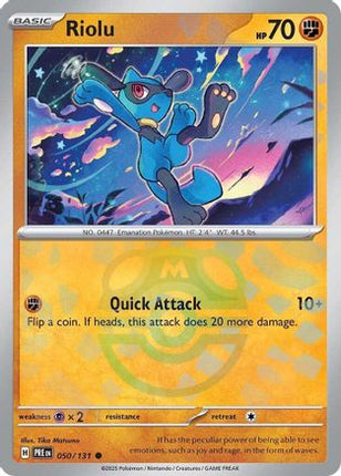 Riolu (Master Ball Pattern) - 50/null [SV: Prismatic Evolutions] Holofoil