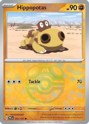 Hippopotas (Master Ball Pattern) - 52/null [SV: Prismatic Evolutions] Holofoil