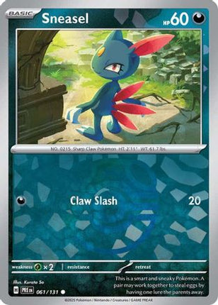 Sneasel (Master Ball Pattern) - 61/null [SV: Prismatic Evolutions] Holofoil