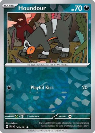 Houndour (Master Ball Pattern) - 62/null [SV: Prismatic Evolutions] Holofoil
