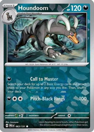 Houndoom (Master Ball Pattern) - 63/null [SV: Prismatic Evolutions] Holofoil