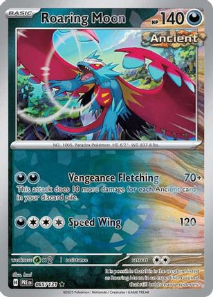 Roaring Moon (Master Ball Pattern) - 65/null [SV: Prismatic Evolutions] Holofoil