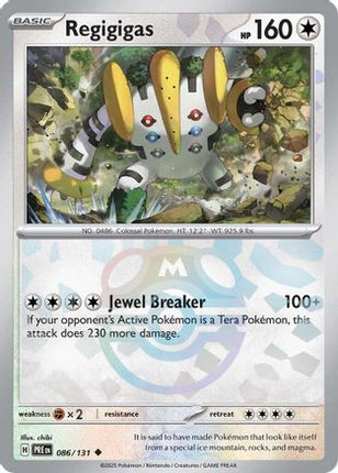 Regigigas (Master Ball Pattern) - 86/null [SV: Prismatic Evolutions] Holofoil